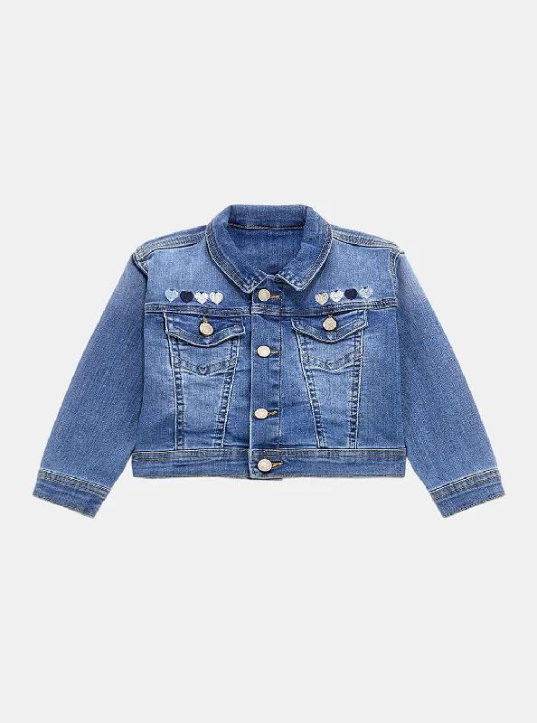 Blue Stretch Denim Jacket (2-7)