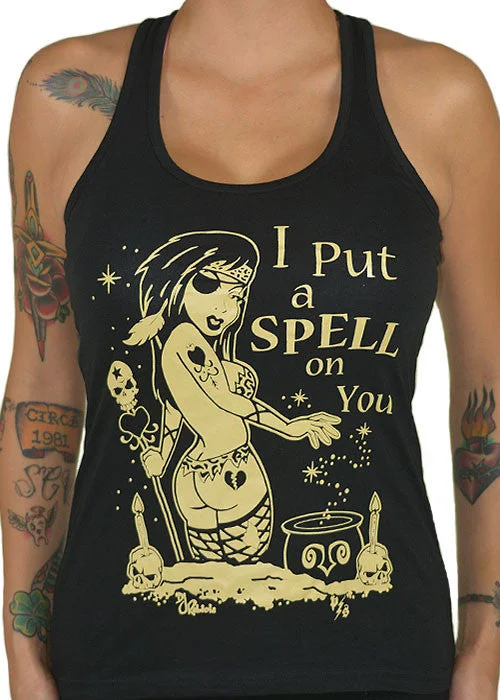 I Put A Spell On You Racerback Tank Top