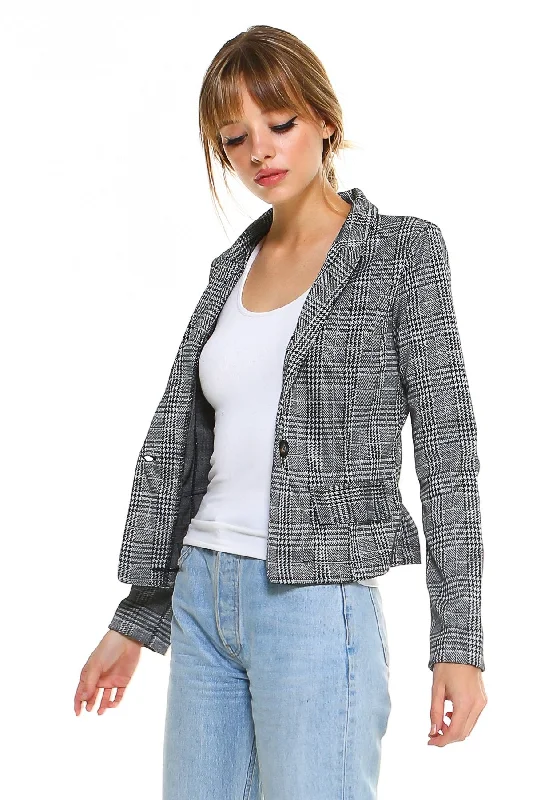 BlazervictoryPoint Plaid Blazer